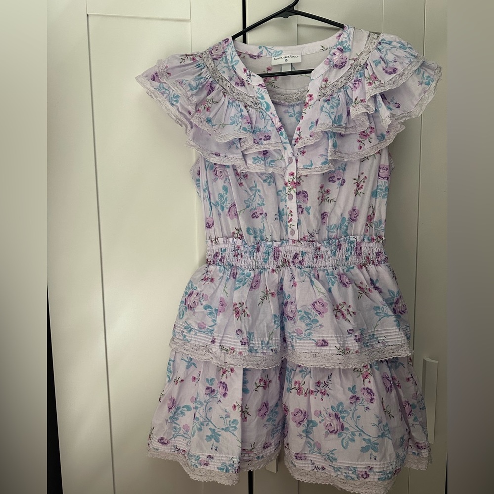 LOVESHACKFANCY X TARGET SIZE MEDIUM ruffle dress used